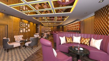 Restoran 3D cg render