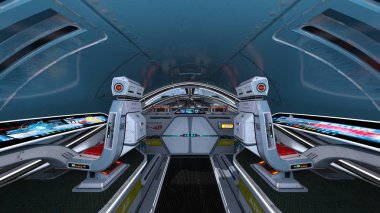 uzay gemisi 3D cg render. Bu görüntü bir şekilde döşenmiş tarafından Nasa unsurları.