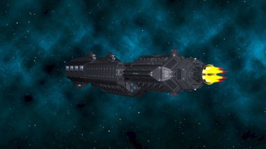 Uzay gemisi 3d cg render