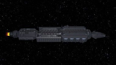 Uzay gemisi 3d cg render