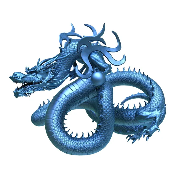 Renderização Flying Dragon — Fotografia de Stock