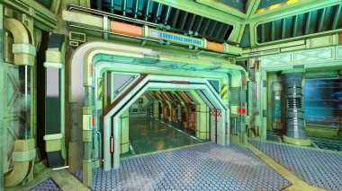 teknoloji alanı 3D CG render