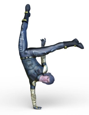 güçlü adam 3D cg render