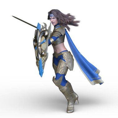 3D cg işleme seksi savaşçı