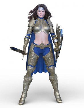 3D cg işleme seksi savaşçı