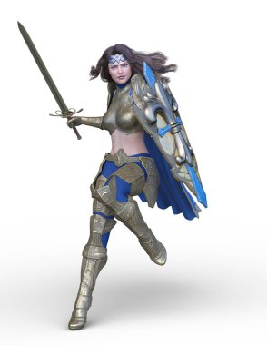 3D cg işleme seksi savaşçı