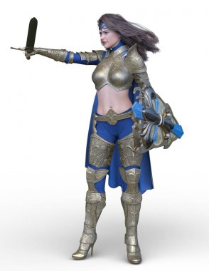 3D cg işleme seksi savaşçı