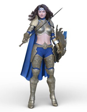 3D cg işleme seksi savaşçı