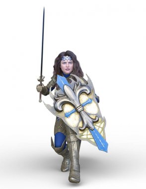 3D cg işleme seksi savaşçı