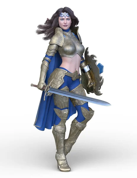 Rendering Sexy Warrior — Stock Photo, Image