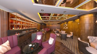 Restoran 3D cg render