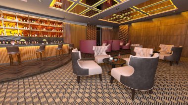 Restoran 3D cg render