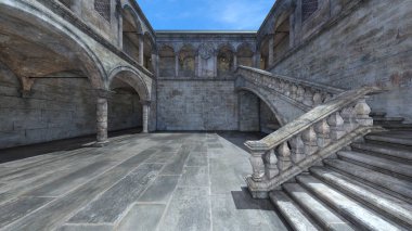 3D cg işleme kale