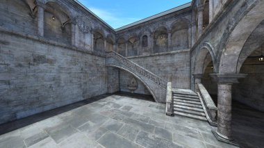3D cg işleme kale