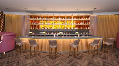 Restoran 3D cg render