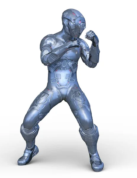 Rendering Cyber Man — Stock Photo, Image