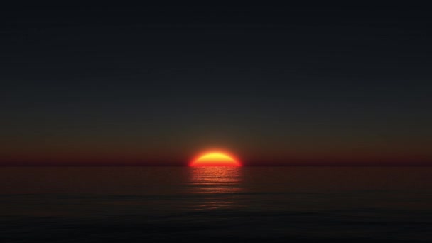 日没の のレンダリング — ストック動画