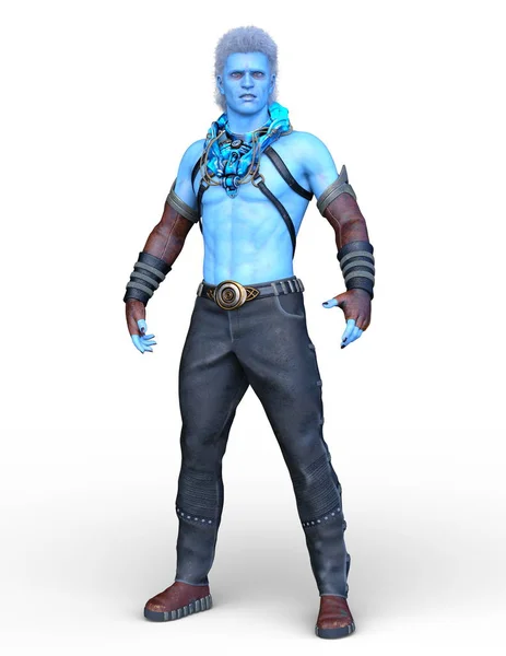 Representación Del Hombre Azul — Foto de Stock