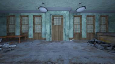 Korku evi 3d cg render