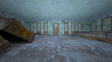 Korku evi 3d cg render