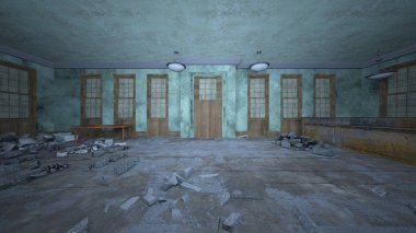 Korku evi 3d cg render