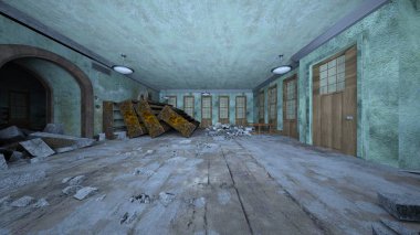 Korku evi 3d cg render