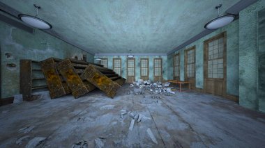 Korku evi 3d cg render