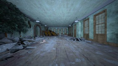 Korku evi 3d cg render