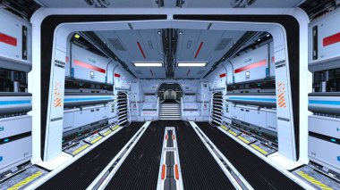 Uzay istasyonunun 3d cg görüntülemesi