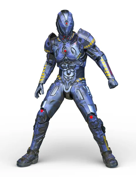 Siber adam 3D cg render