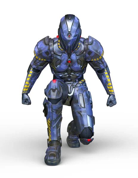 Siber adam 3D cg render