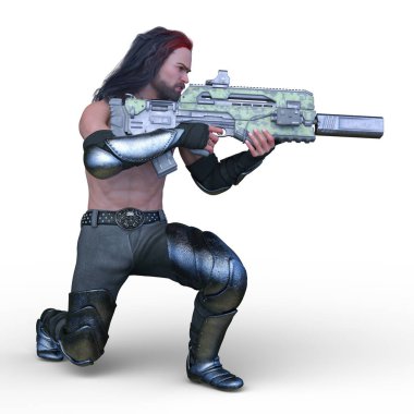 güçlü adam 3D cg render