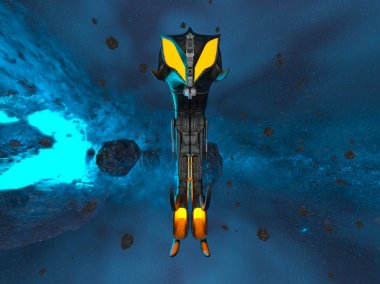 Uzay gemisi 3d cg render