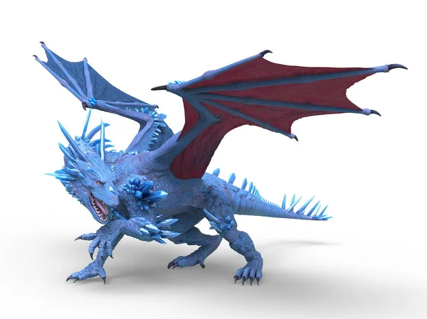 Renderização Flying Dragon — Fotografia de Stock