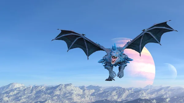 3D CG rendering of Flying Dragon