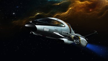 Uzay gemisi 3d cg render