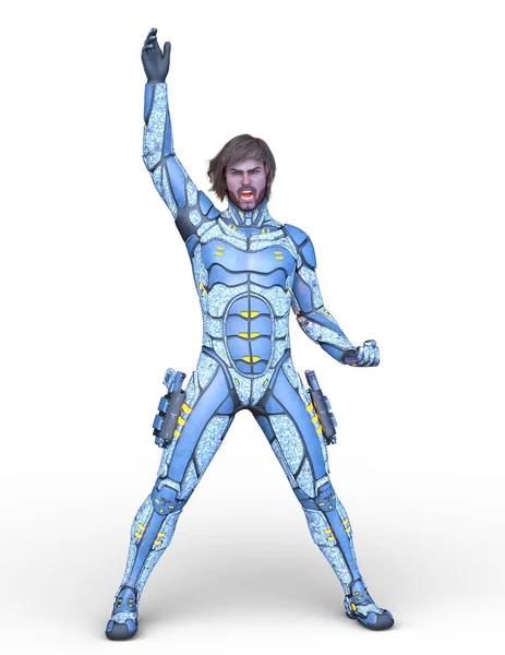 Rendering Cyber Man — Stock Photo, Image