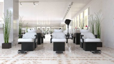 Kuaför 3D CG render