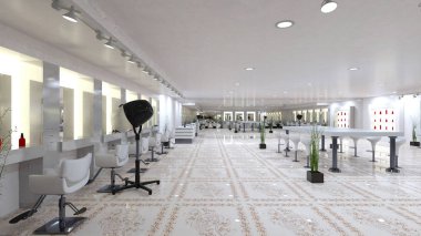 Kuaför 3D CG render