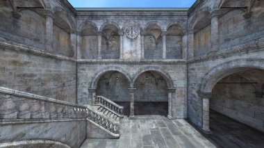 3D cg işleme kale