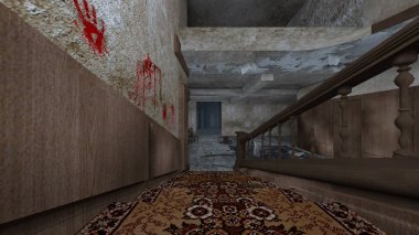 Korku evi 3d cg render