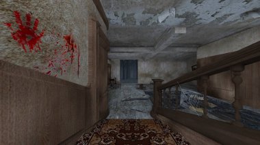 Korku evi 3d cg render