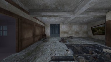 Korku evi 3d cg render