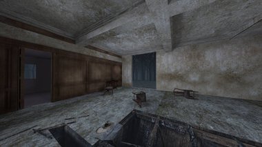 Korku evi 3d cg render