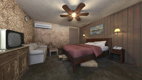 Rendering Van Motel — Stockfoto