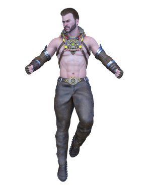 güçlü adam 3D cg render