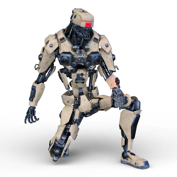 Rendering Robot — Foto Stock