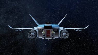 Uzay gemisi 3d cg render