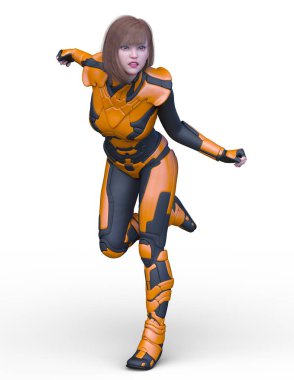 3D cg işleme kahraman 