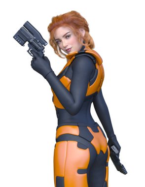 3D cg işleme kahraman 